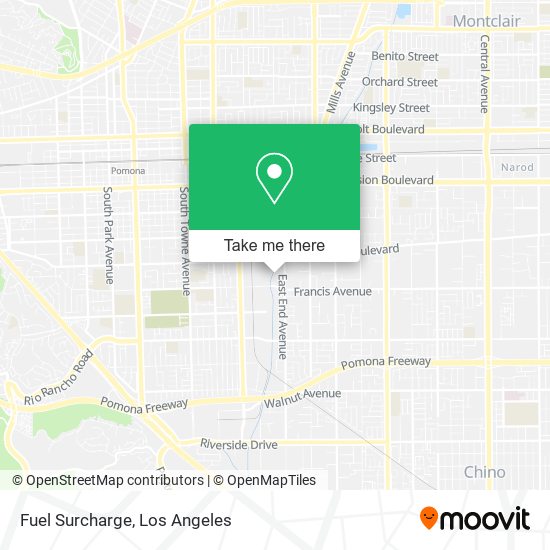 Fuel Surcharge map