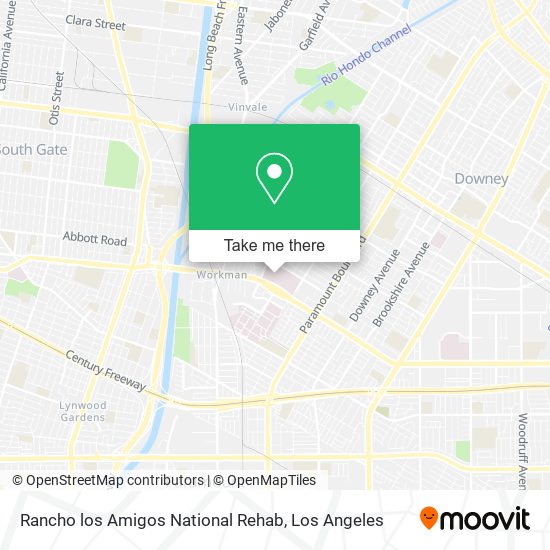 Rancho los Amigos National Rehab map