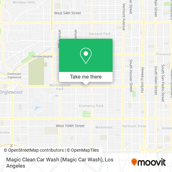 Magic Clean Car Wash map