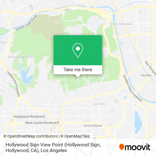 Mapa de Hollywood Sign View Point (Hollywood Sign, Hollywood, CA)