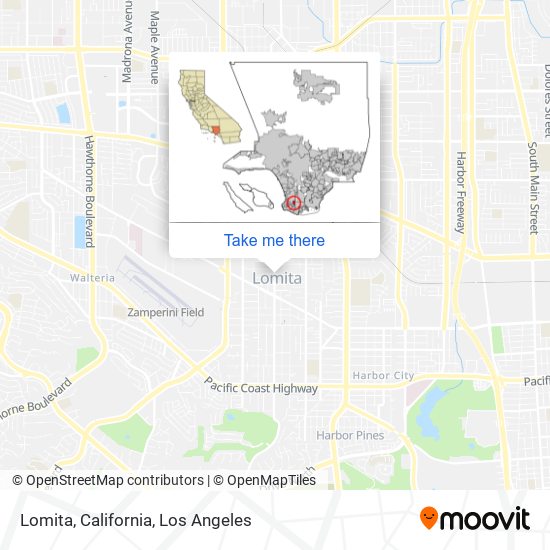 Mapa de Lomita, California