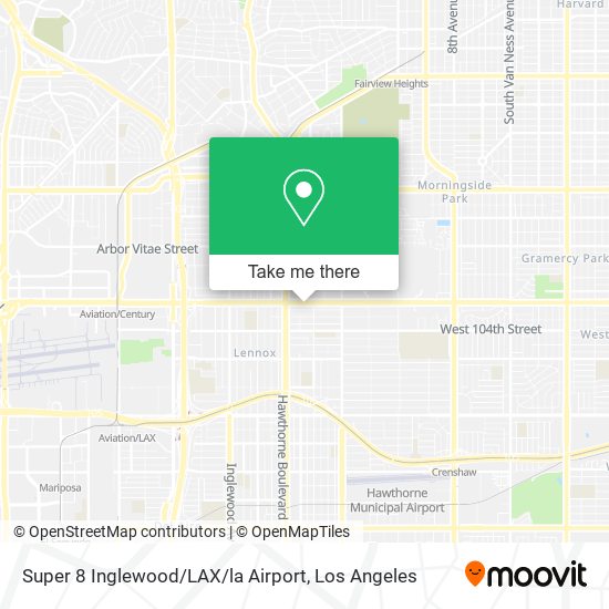 Super 8 Inglewood / LAX / la Airport map