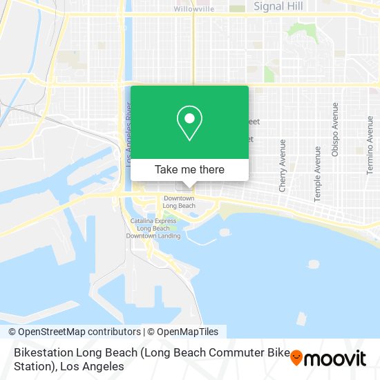 Mapa de Bikestation Long Beach (Long Beach Commuter Bike Station)