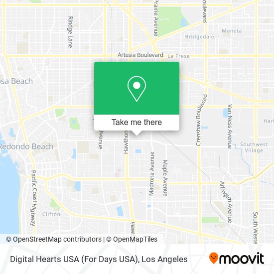 Mapa de Digital Hearts USA (For Days USA)