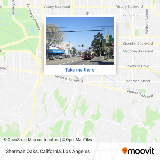 Sherman Oaks, California map