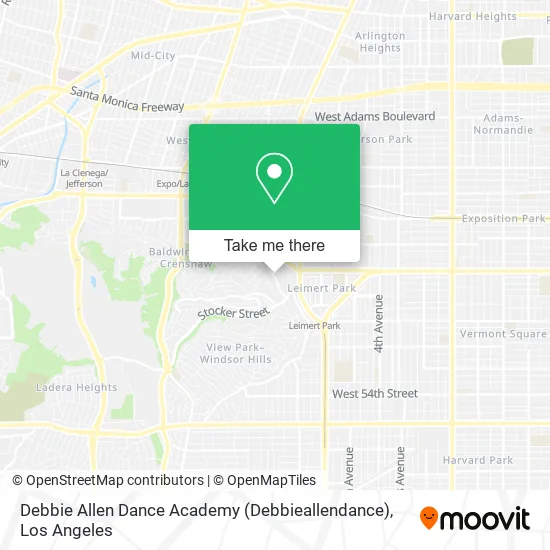Mapa de Debbie Allen Dance Academy (Debbieallendance)