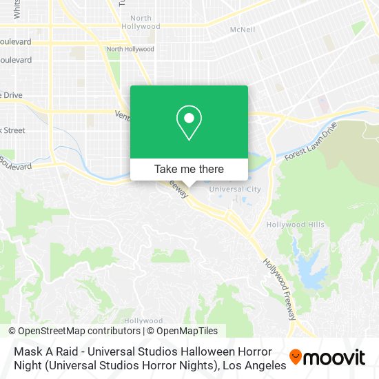 Mask A Raid - Universal Studios Halloween Horror Night (Universal Studios Horror Nights) map