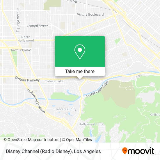 Mapa de Disney Channel (Radio Disney)