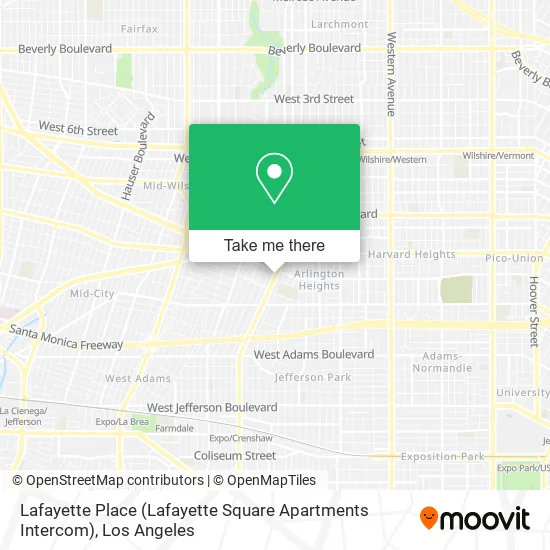 Mapa de Lafayette Place (Lafayette Square Apartments Intercom)