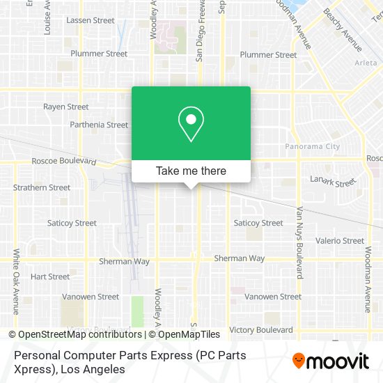 Personal Computer Parts Express (PC Parts Xpress) map