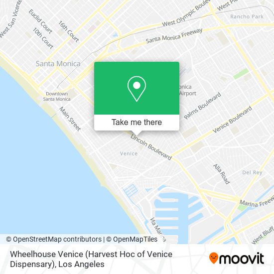Mapa de Wheelhouse Venice (Harvest Hoc of Venice Dispensary)