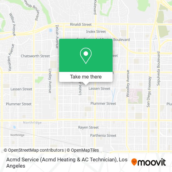 Mapa de Acmd Service (Acmd Heating & AC Technician)