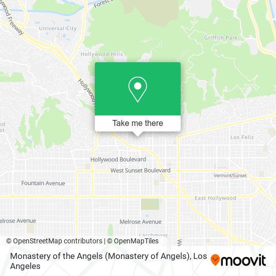 Monastery of the Angels map