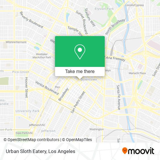 Urban Sloth Eatery map