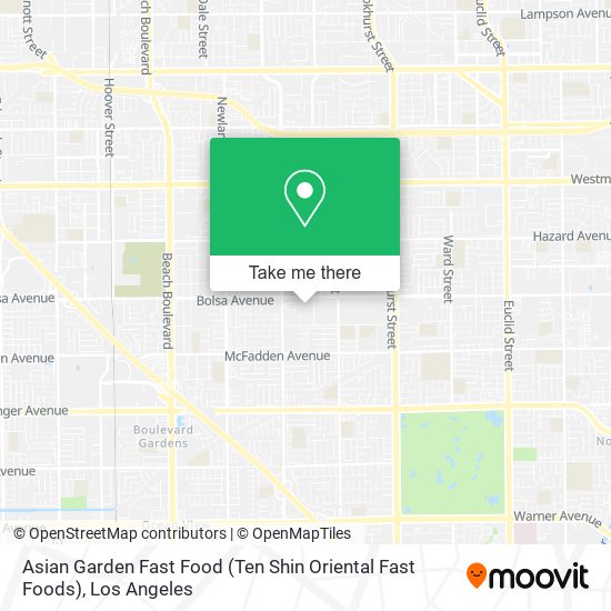 Asian Garden Fast Food (Ten Shin Oriental Fast Foods) map