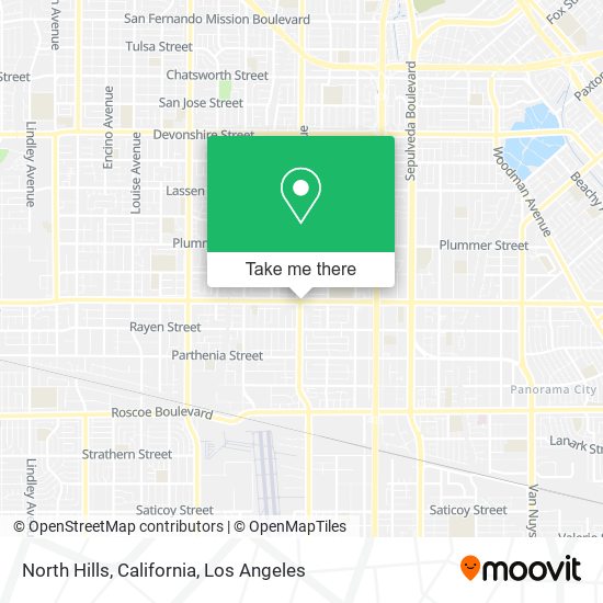 Mapa de North Hills, California