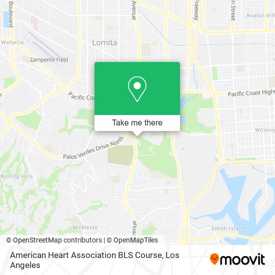 American Heart Association BLS Course map