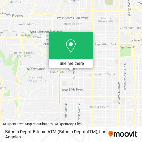 Mapa de Bitcoin Depot Bitcoin ATM