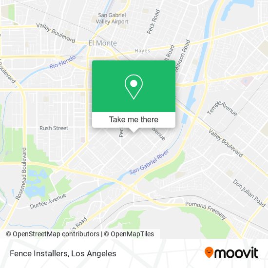 Fence Installers map