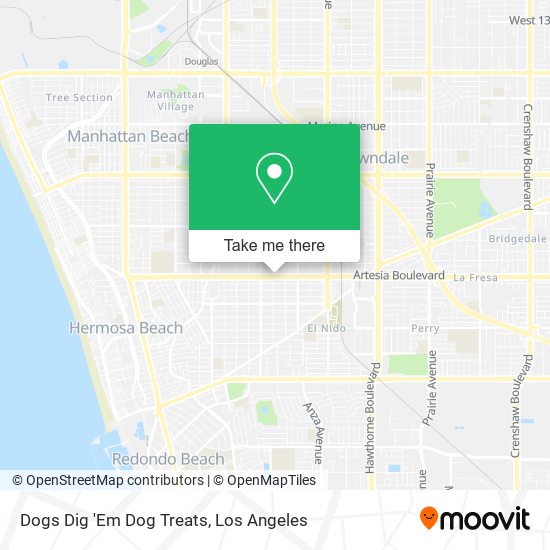 Dogs Dig 'Em Dog Treats map
