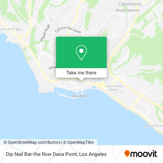 Mapa de Dip Nail Bar-the Row Dana Point