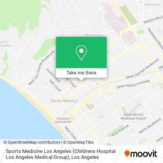 Mapa de Sports Medicine Los Angeles (Childrens Hospital Los Angeles Medical Group)