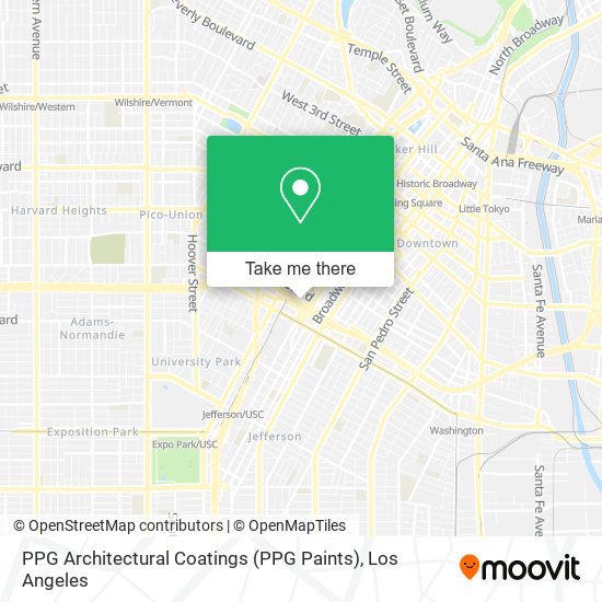 PPG Architectural Coatings (PPG Paints) map