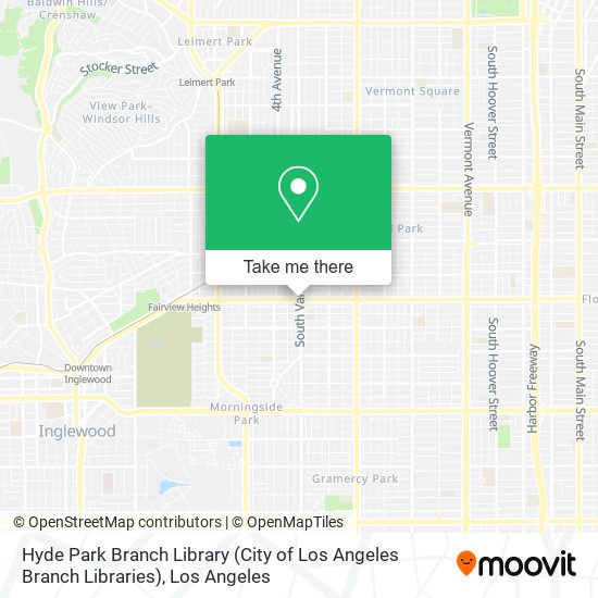 Hyde Park Branch Library (City of Los Angeles Branch Libraries) map