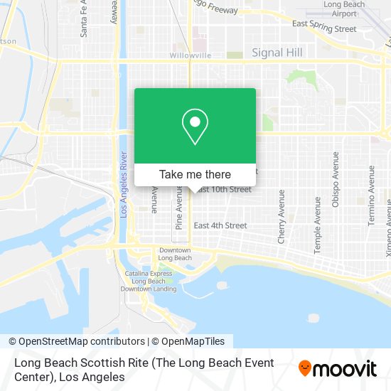 Long Beach Scottish Rite (The Long Beach Event Center) map