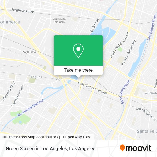 Mapa de Green Screen in Los Angeles