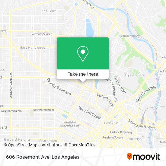 Mapa de 606 Rosemont Ave