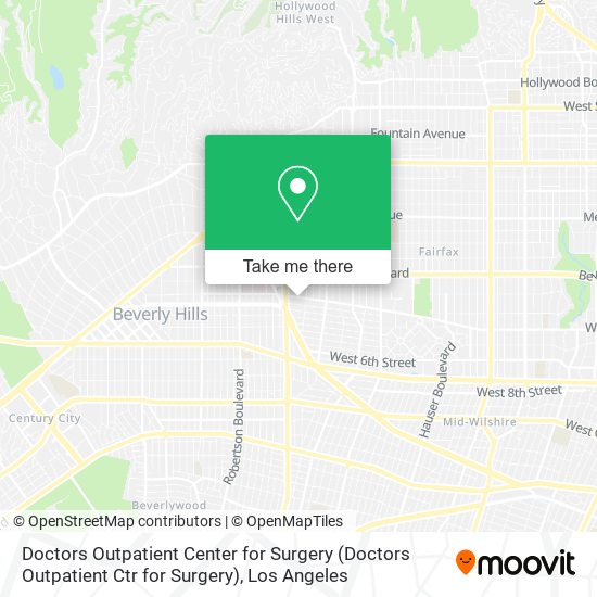 Doctors Outpatient Center for Surgery map