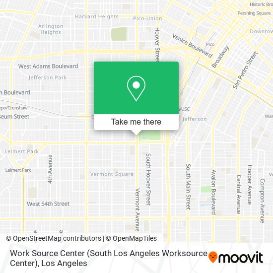 Mapa de Work Source Center (South Los Angeles Worksource Center)