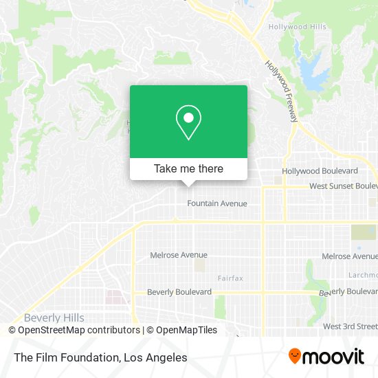 Mapa de The Film Foundation