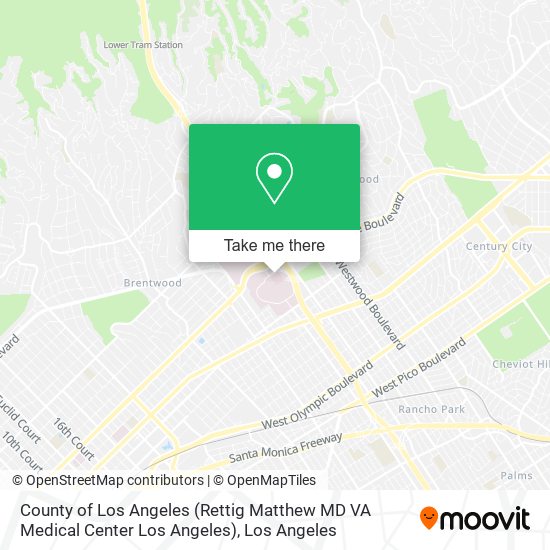 County of Los Angeles (Rettig Matthew MD VA Medical Center Los Angeles) map