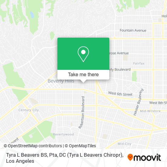 Tyra L Beavers BS, Pta, DC (Tyra L Beavers Chiropr) map