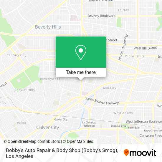 Bobby's Auto Repair & Body Shop (Bobby's Smog) map