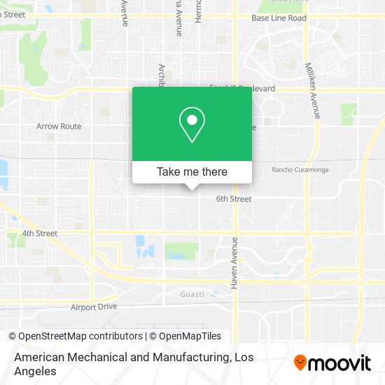 American Mechanical and Manufacturing map