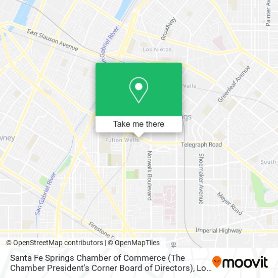 Mapa de Santa Fe Springs Chamber of Commerce (The Chamber President's Corner Board of Directors)