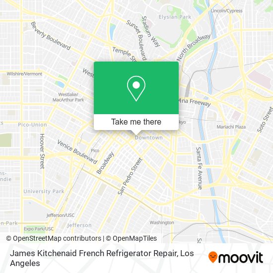 James Kitchenaid French Refrigerator Repair map