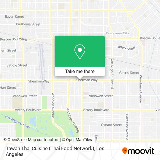 Mapa de Tawan Thai Cuisine (Thai Food Network)