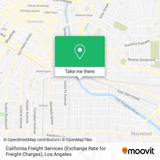 California Freight Services (Exchange Rate for Freight Charges) map