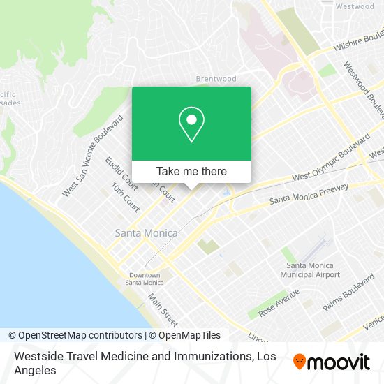 Mapa de Westside Travel Medicine and Immunizations