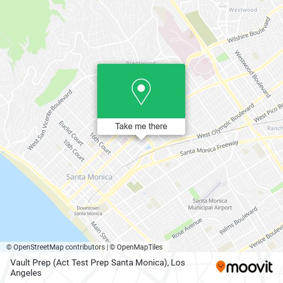 Mapa de Vault Prep (Act Test Prep Santa Monica)