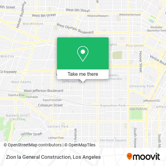 Zion la General Construction map