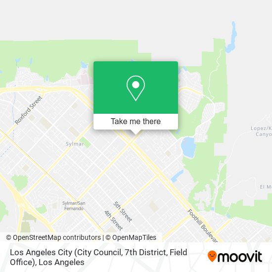 Mapa de Los Angeles City (City Council, 7th District, Field Office)