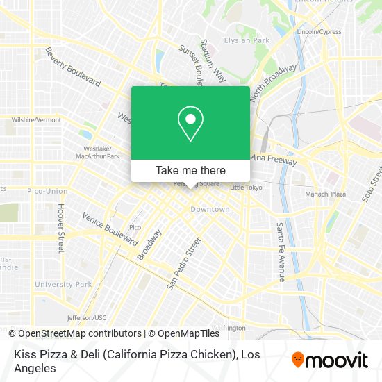 Kiss Pizza & Deli (California Pizza Chicken) map