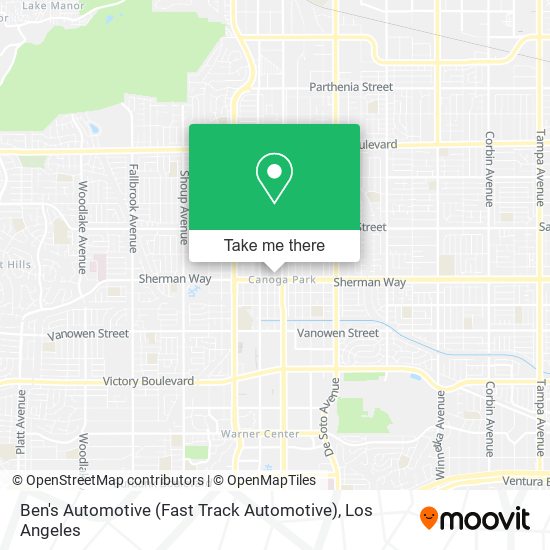 Mapa de Ben's Automotive (Fast Track Automotive)