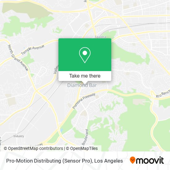 Pro-Motion Distributing (Sensor Pro) map