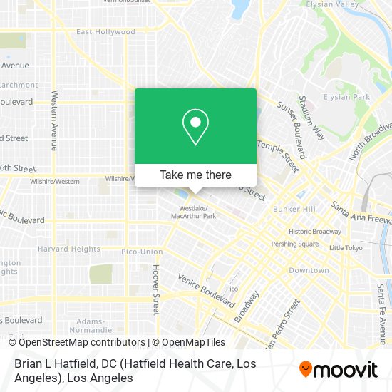 Brian L Hatfield, DC (Hatfield Health Care, Los Angeles) map
